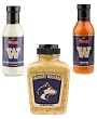 University of Washington - Wing Sauce, Blue Cheese Dip & Mustard Deli Pack (Set of 3)