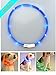 LED Pet Dog Collar,Pashion USB Rechargeable LED Light-Up Safety Neck Loop One Size Fits All Waterproof Night Safety Pet Dog Collar (Blue)