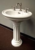 Barclay 3-818WH Windsor Pedestal Sink, White