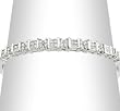 14K White Gold Diamond Bangle Bracelet - 1.00 Ct.
