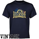 NCAA Drexel Dragons Navy Blue Distressed Logo Vintage T-shirt