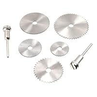 5 Pcs. High Speed Steel Saw Blade w/ 2 Mandrels