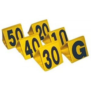 Buy Champro Football Yard Markers (Set) YELLOW BLACK NUMBERS 13 X 13 PVC COVERED FOAM (SET)