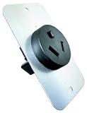 Conntek 80303 Straight Blade Flash Mount Receptacle, 20-Amp 277-Volt NEMA 7-20R