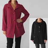 Focus 2000 Womens Single-breasted Collar Coat