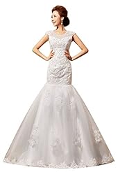 Mermaid Cutout Lace Organza  Dress