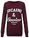 Women's Cocaine And Caviar Print Fleece Sweatshirt Jumper