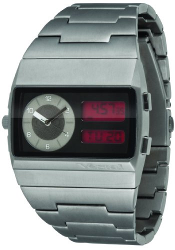 Vestal Herren-Armbanduhr Metal Monte Carlo Analog - Digital Edelstahl schwarz MMC037 Preisvergleich