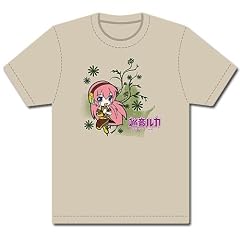 VOCALOID　巡音ルカ　Ｔシャツ　カーキ　アメリカ輸入品