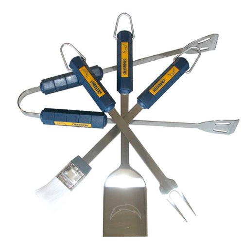 NFL San Diego Chargers 4-Piece Barbecue Set