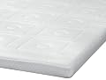 SensorPedic 3-Inch Luxury Memory Foam Mattress Topper, White, Queen from SensorPedic