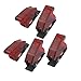 uxcell 5 Pcs 12mm Mount Dia. Red Security Flip Cover for Toggle Switch