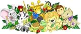 Jungle Animals Zootles - Large Wall Accent Mural