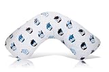 Luna Lullaby Bosom Baby Nursing Pillow, Blue Owl