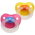 NUK 2 Pack Classic Silicone BPA Free Fashion Pacifier, Size 2, Colors May Vary