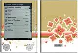 Flower Burst Design Protective Decal Skin Sticker for Sony Digital Reader PRS-505 Models