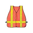 Vinyl Safety Vest - Orange and Yellow