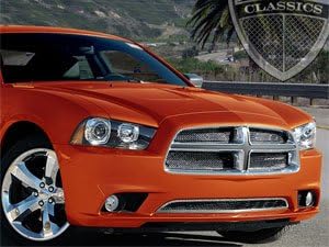 E&G Classics 2011-2013 Dodge Charger Fine Mesh Grill Black Ice 1350-B102-11