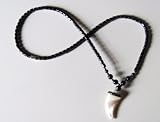 Healing Hematite Necklace with Mother of Peal Shark tooth