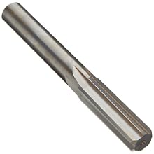Alvord Polk 827-0 Solid Carbide Reamer, CHC (Short) Length, Straight Flute, Round Shank, Uncoated (Bright)