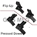 AR15 AR 15 Front and Rear flip up 45 Degree Rapid...