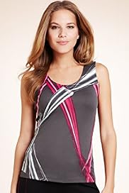 Active Performance Abstract Print Vest Top