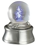 レーザーボールLED回転オルゴール クリスマスツリー(ホワイトクリスマス)