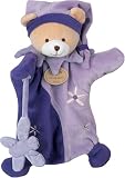 Purple Bear and Butterfly Hand Puppet 25cm