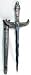 Athame: Silver Egyptian Athame: Silver Egyptian