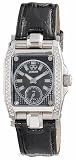REACTOR FUSION .46 TCW DIAMOND MIDSIZE WATCH W/BLACK PEARL DIAL & CROCODILE STRAP - 98201