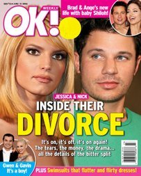 OK Weekly Magazine Jessica Simpson & Nick Lachey June 12, 2006 Issue (Lindsay Lohan, Michelle Rodriguez, Chloe Sevigny)
