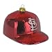 Pack of 2 MLB St. Louis Cardinals Glass Hat Christmas Ornaments