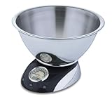 Soehnle Retro Digital Kitchen Scale, Black, 5 kg