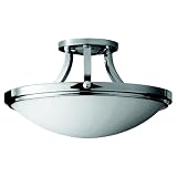Murray Feiss Perry Chrome15 3/4 Wide Semi-Flush Light