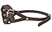 Adjustable Leather Loop Bite Bark Control Easy Fit Dog Muzzle Brown. Fits 8