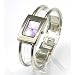 FUNKY - Montre adolescente - Quartz analogique -Bracelet m&eacute;tal - Ecran Lilas - Fermeture d&eacute;ployante