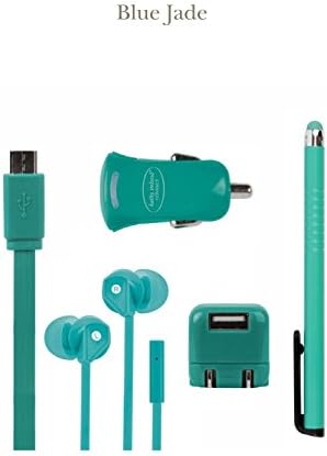 kathy ireland CONNECT Mobile Travel Kit Collection for Android Phones. Comes with a Micro-USB Cable, Home and Car USB Chargers, Earbuds and a Stylus