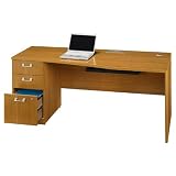 72 Credenza with Left Pedestal