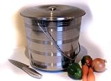 16 LITRE STAINLESS STEEL BUCKET WITH LID