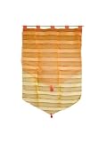 PAIRE DE DOUBLE VOILE 60x90 cm YOLANDE JAUNE ORGANZA