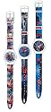 Spiderman - AS1576 - Montre Gar&ccedil;on - Quartz Analogique - Bracelet en Plastique Bleu