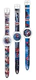 Spiderman - AS1576 - Montre Garçon - Quartz Analogique - Bracelet en Plastique Bleu