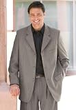 Kings' Court Three-Button Solid Jacket