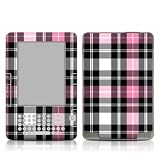 Pink Plaid Design Protective Decal Skin Sticker for Amazon Kindle 2 E-Book Reader (Version 2.0)