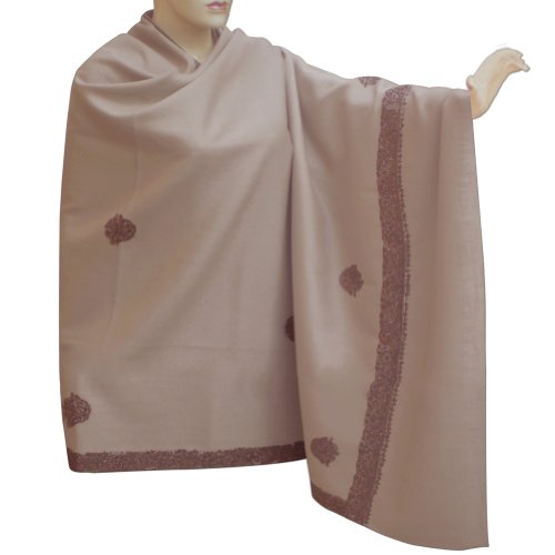 Handcrafted Kashmiri Embroidered In Pure Wool Fabric With Bootie Work (Free Shipping) Shwl0007r