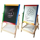 Kindertafel, Tafel, Schreibtafel, Kreidetafel, Maltafel, Standtafel zum Schreiben und Malen aus Holz - 2in1 - Ma�e der Malfl�che (BxH): ca. 30 x 35cm - H�he der Tafel: ca. 65cm