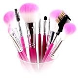 ShanyProVeganMineralBrushSetwithPinkClutch
