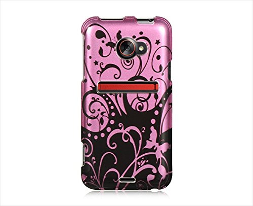 Dream Wireless CAHTCEVO4GPPBKSW Slim and Stylish Design Case for HTC Evo 4G LTE - Retail Packaging - Purple/Black Swirl