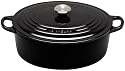 Le Creuset Cast Iron Round Casserole, Onyx, 24 cm