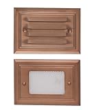 Paradise GL22682CI Low Voltage Stamped Aluminum 7-Watt Deck Light, Copper